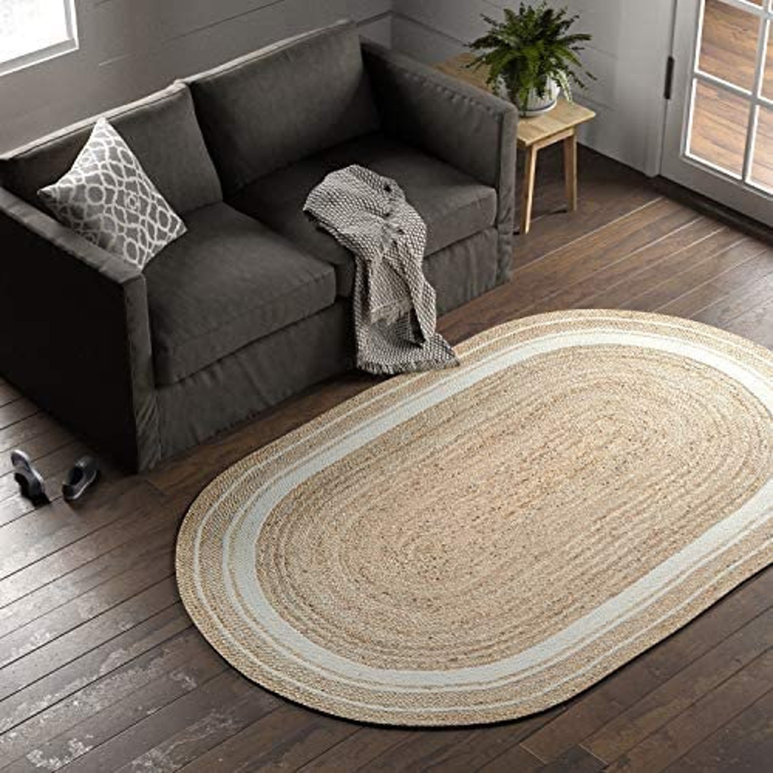 3x5 4x6 5x8 8x10 ft. beautiful oval rug braided oval Etsy