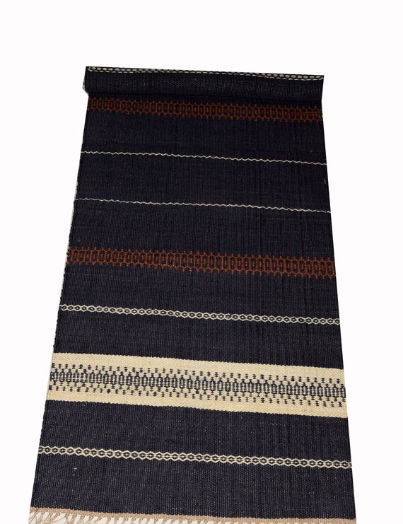 Black Jute Rugsjute Rugsjute Runnerhallway Jute Etsy