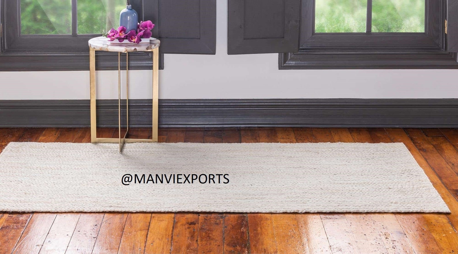 Extra Large Jute Rug in Warm White Ecologic Jute and Herb Dye Etsy