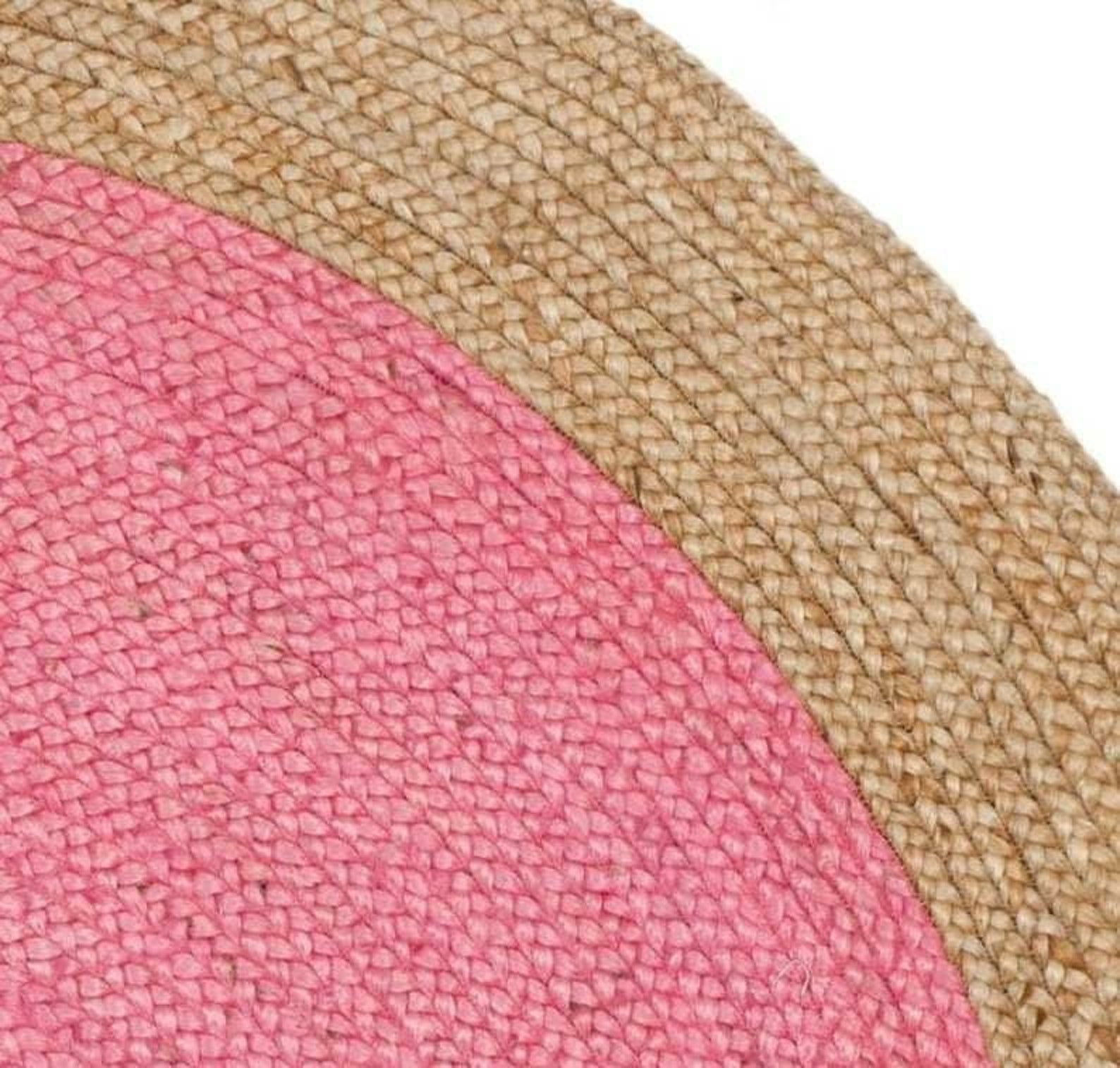 Pink Colour Braided Rug Bohemian Decor Indian Round Rug Home Etsy