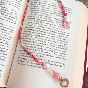 Beaded Bookmark with Charms and Accent Beads
