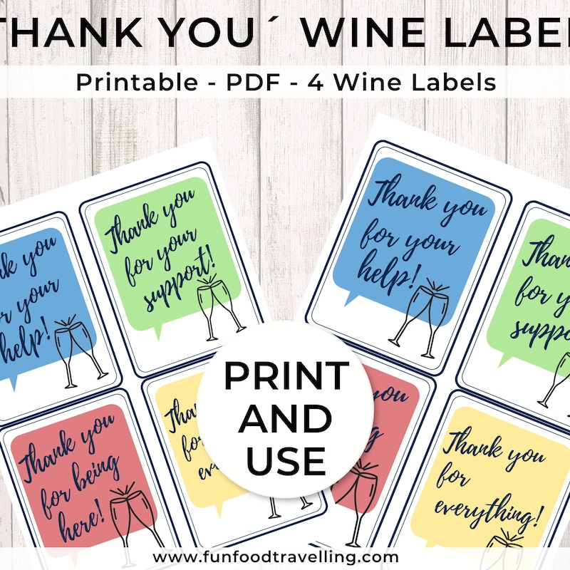 Printable Wine Label - Etsy