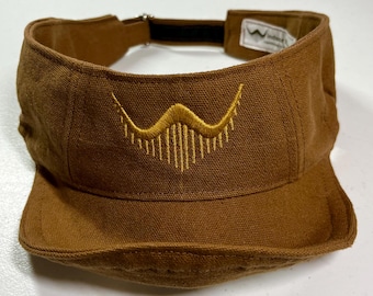Foldable Vintage Open‑Top Canvas Visor Hat • Compact Retro 60s 70s Inspired Baseball Cap