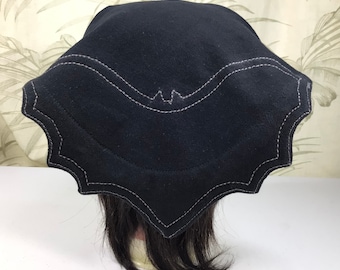 Gothic goth bat witch comfy stretches bandana shawl face mask, Triangle gothic bat beanie scarf headwear band