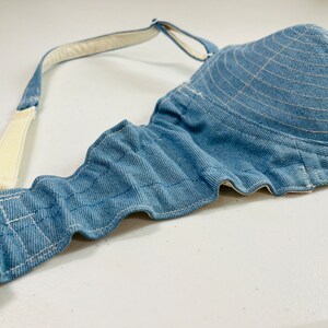 Vintage Style Denim Cone Bullet Bra - Handmade Cotton Lingerie - Etsy