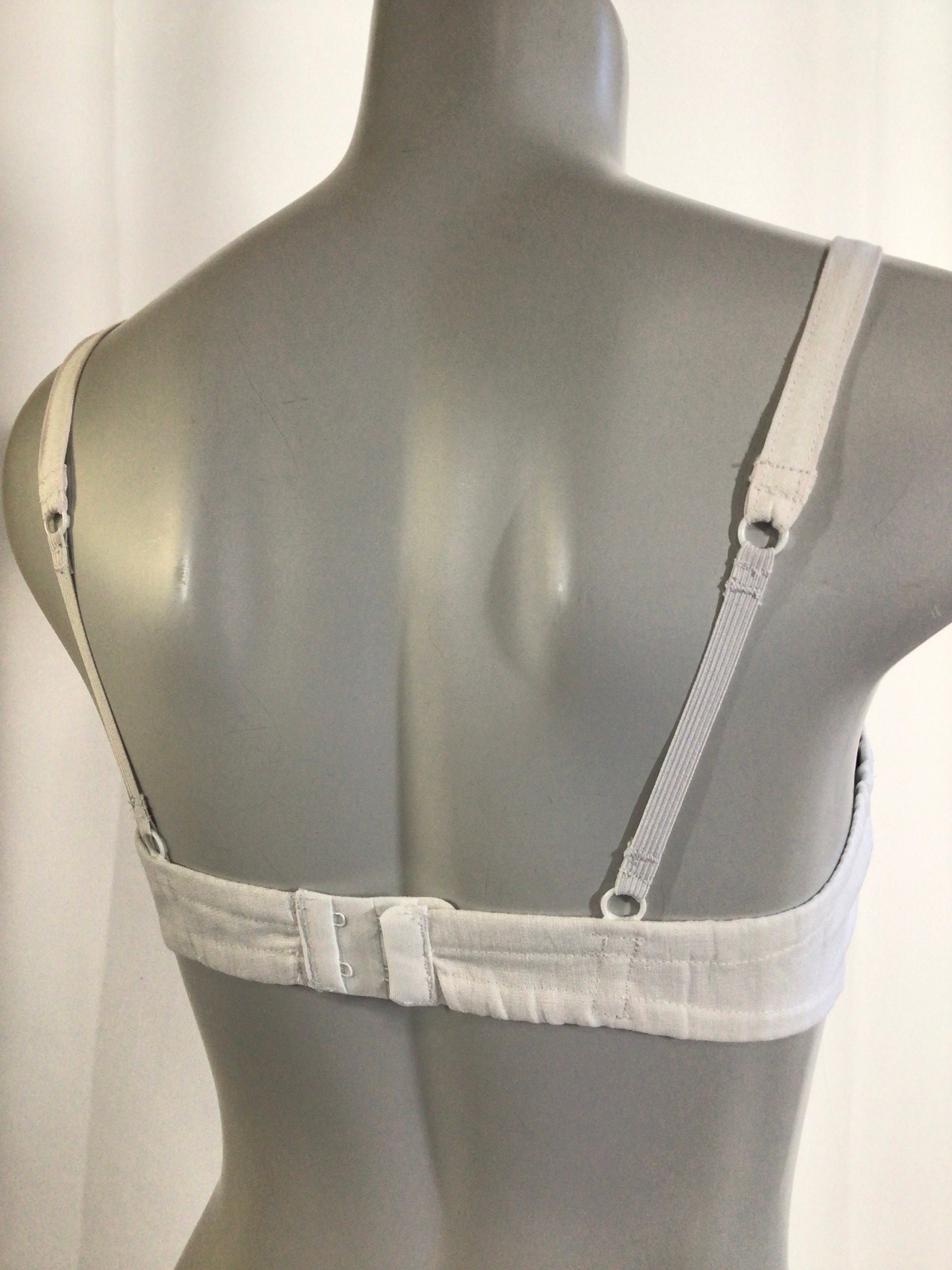 Handmade White Linen Pointy Cone Bullet Bra With Studs, Pin up Lingerie ...