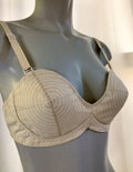 1950s Vintage Style Cotton Bullet Cone Bra - Wireless Padded Lingerie