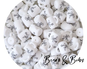 BULK 2-10 Pieces Silicone Girl Boss Coffee Cup beads for jewellery and craft projects