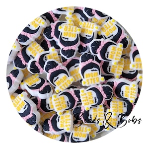 BULK 2-10 Pieces Silicone Momster Beads for jewellery and craft projects