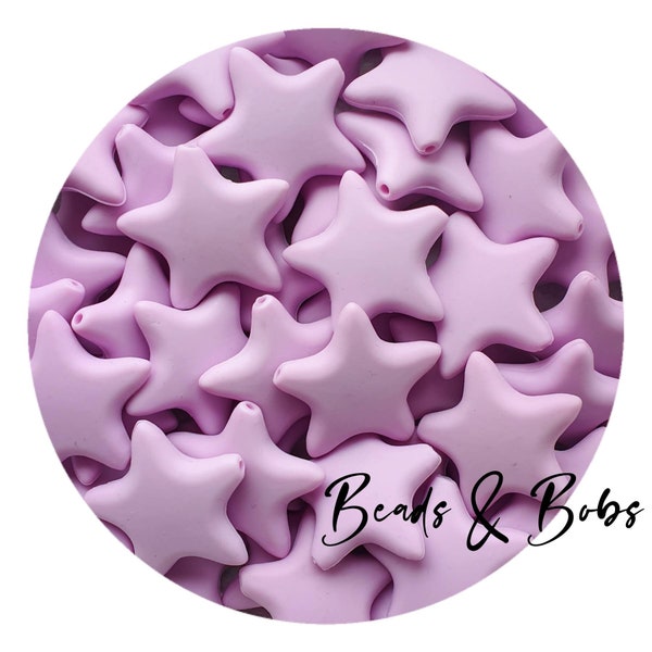 BULK 2-10 pièces de grosses perles en silicone pour projets de bijoux et d'artisanat - Candy Purple