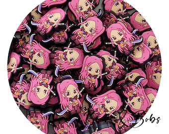 A GRANEL 2-10 piezas Envío GRATIS disponible ver descripción, Cuentas focales de PVC de pelo largo Hunter Girl para proyectos de joyería y manualidades, bolígrafos de bricolaje