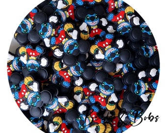 BULK 2-10 Pieces FREE Postage available see description, Silicone Trick or Treat Stich Beads for jewellery and craft projects