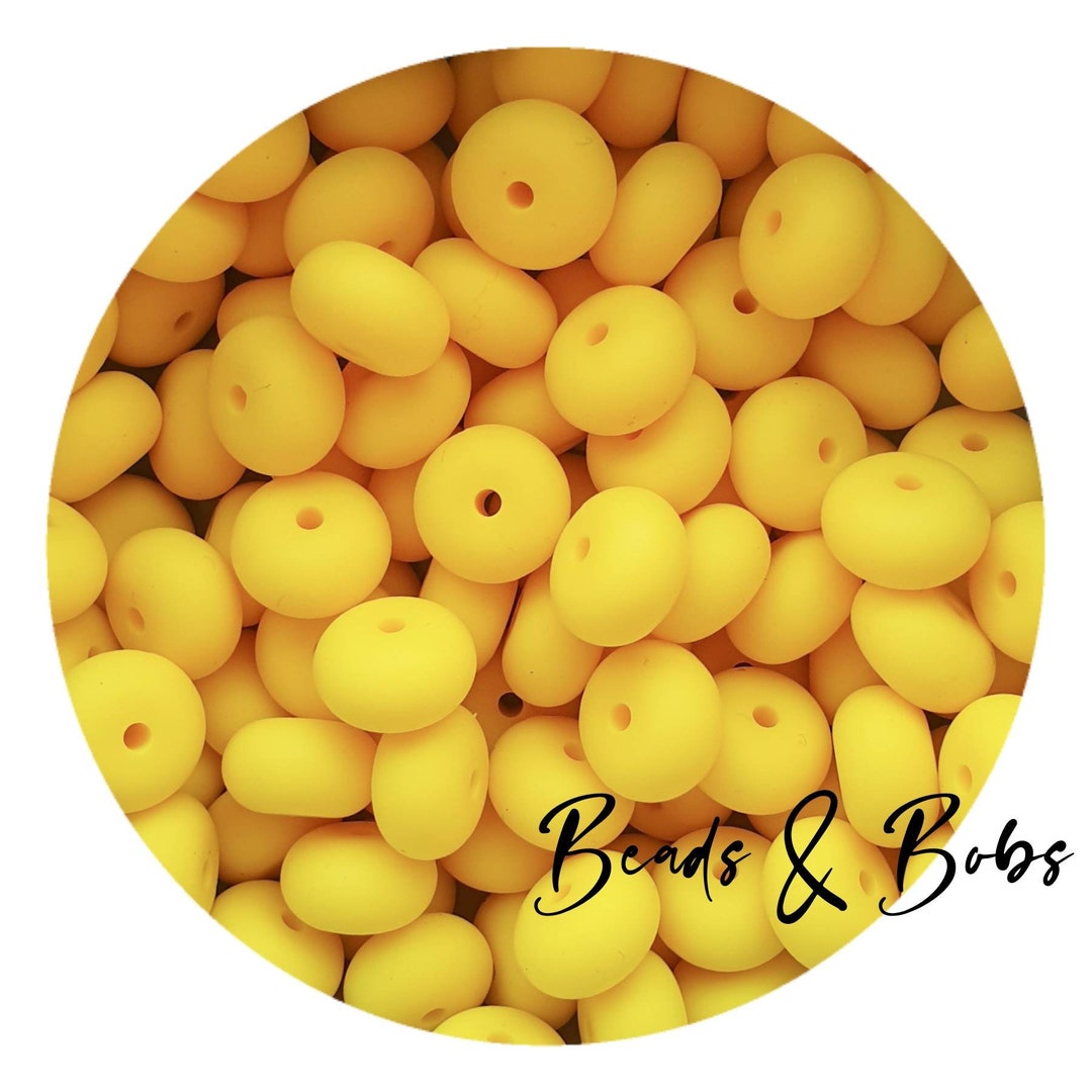 100 Perline In Silicone Colorate Per Abaco 14mm - Rondelle Distanziali Morbide Per Gioielli Fai-da-te, Bracciali, Collane, Decorazioni, 10 Colori Assortiti - 3