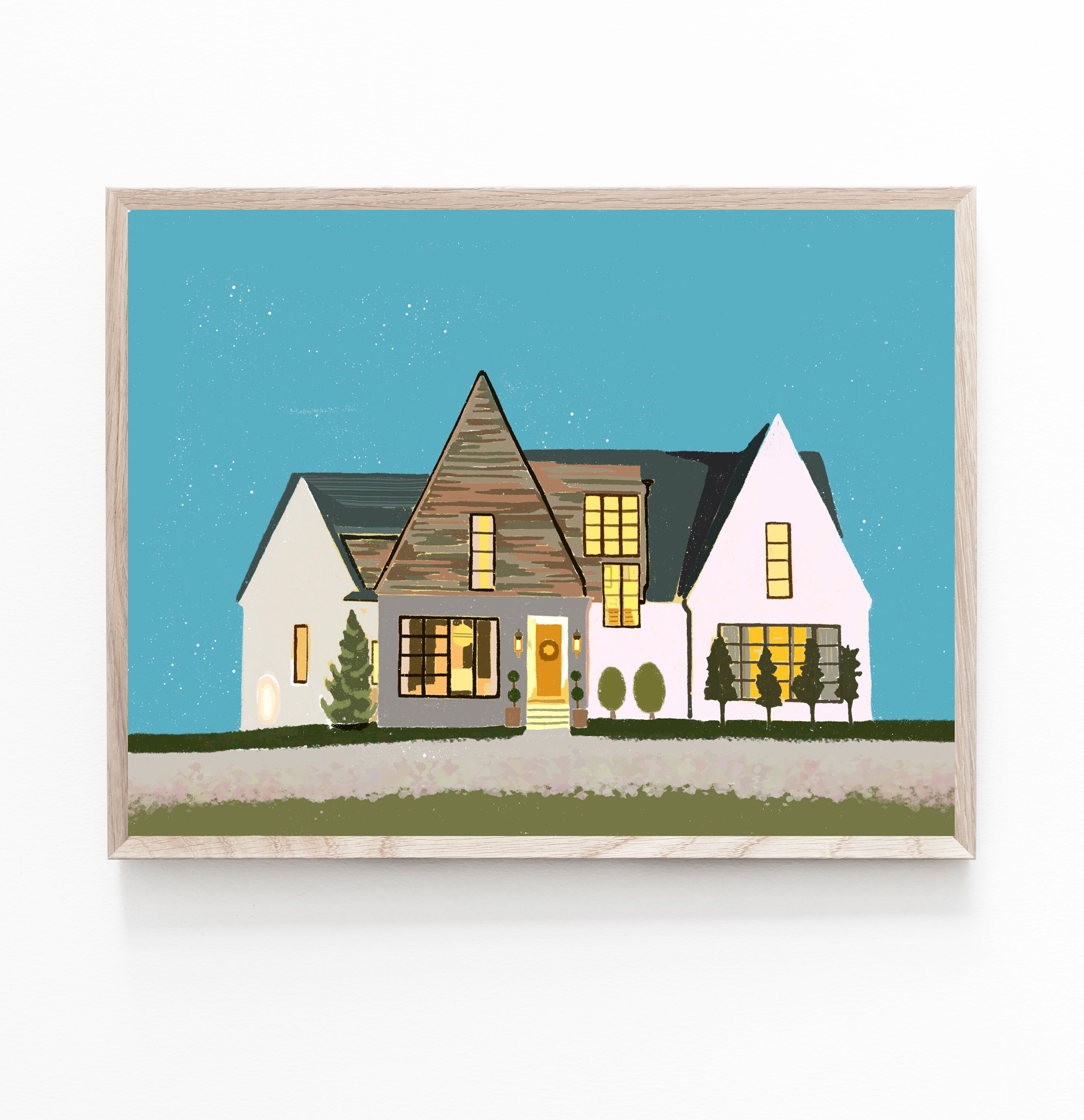 Printable wall art House Print Instant Download Digital Etsy