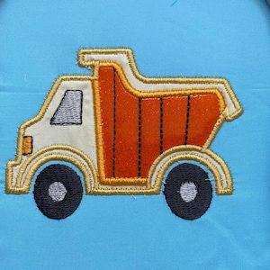 4x4 Size Dumper Truck Reading Pillow Applique Design, Tipper Truck Reading Cushion, Dump Truck Not a physical item! Digital Download Only