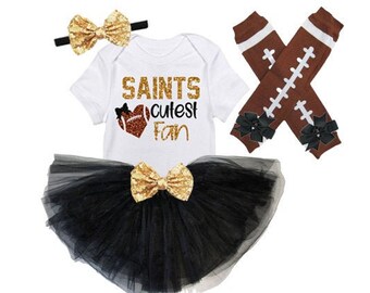 baby girl saints outfit