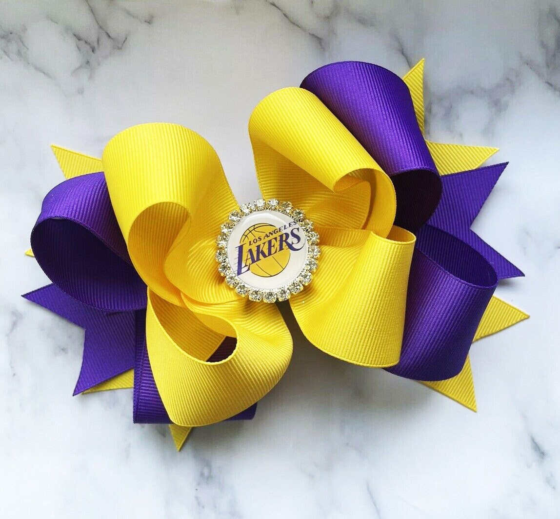 Girls LA Lakers Game Day Basketball Outfit, Baby, Toddler – Needles Knots n  Bows