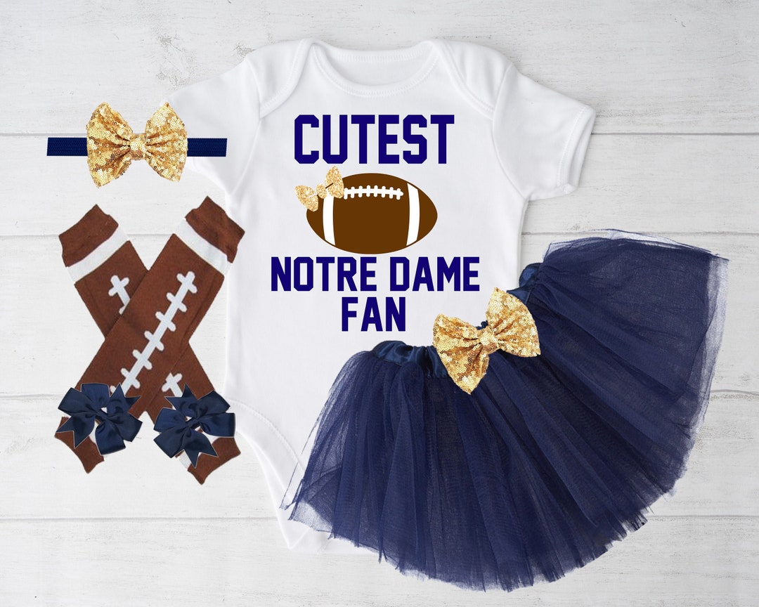 Notre Dame Football Outfit, Baby Girl Notre Dame Tutu Set, Notre Dame Infant Girl, Notre Dame