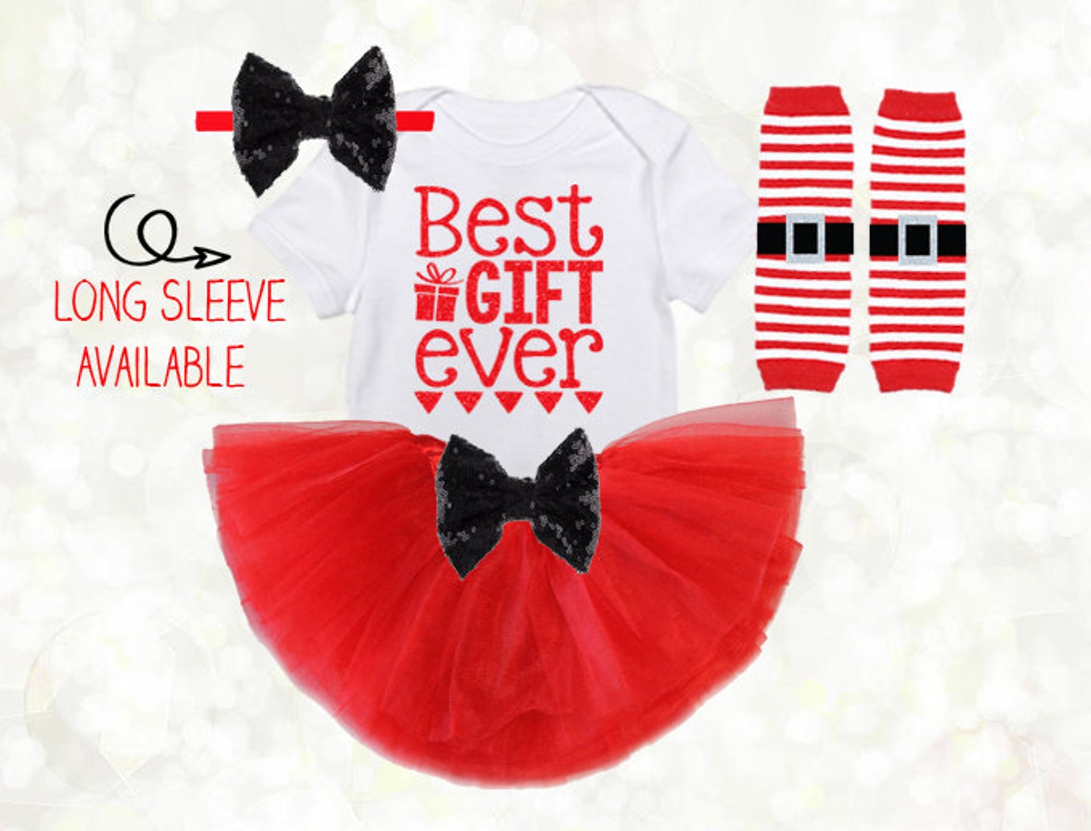 Tenue de Noël de filles annonce de grossesse de Noël | Etsy