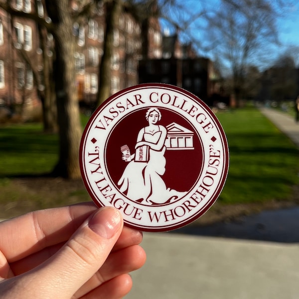 Vassar College Ivy League Whorehouse Matte Weatherproof Sticker