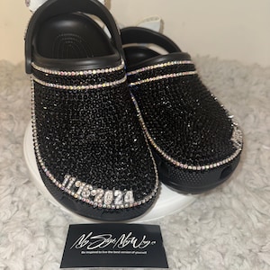 Bling Crocs | Gifts For Her  | Custom Crocs |CustomCrocs | handmade gifts | bedazzled Crocs | White Bling Bow | Wedding Shoes