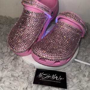 Strass bling Crocs: schoenen in aangepaste kleur