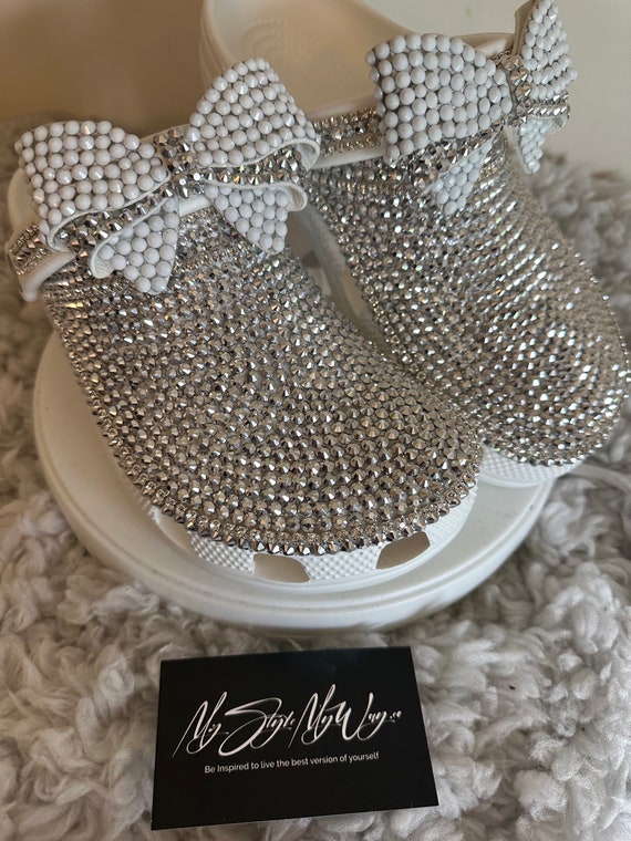 My Handmade Rhinestone Custom Clogs for My Style | Birthday Gifts For her | Anniversary Gifts| Push Gifts | Custom Bling Shoes