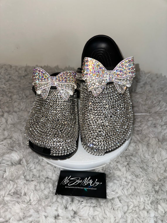 My Handmade Rhinestone Custom Clogs for My Style | Birthday Gifts For her | Anniversary Gifts| Push Gifts | Custom Bling Shoes