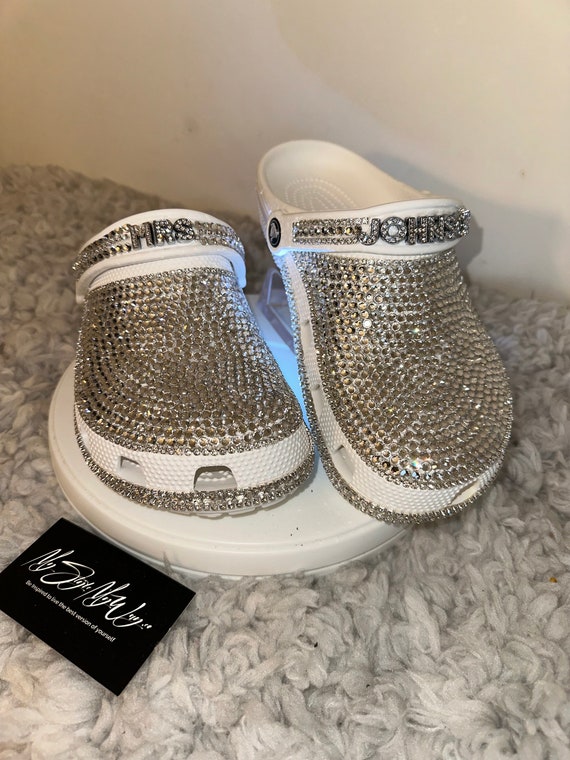 My Handmade Personalized Rhinestone Custom Clogs for My Style | Birthday Gifts For her | Anniversary Gifts| Push Gifts | Custom Bling Shoes