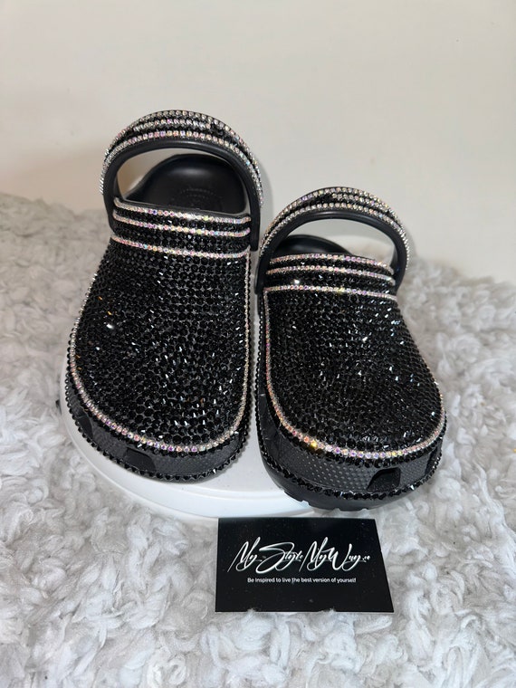 My Handmade Rhinestone Custom Clogs for My Style | Birthday Gifts For her | Anniversary Gifts| Push Gifts | Custom Bling Shoes