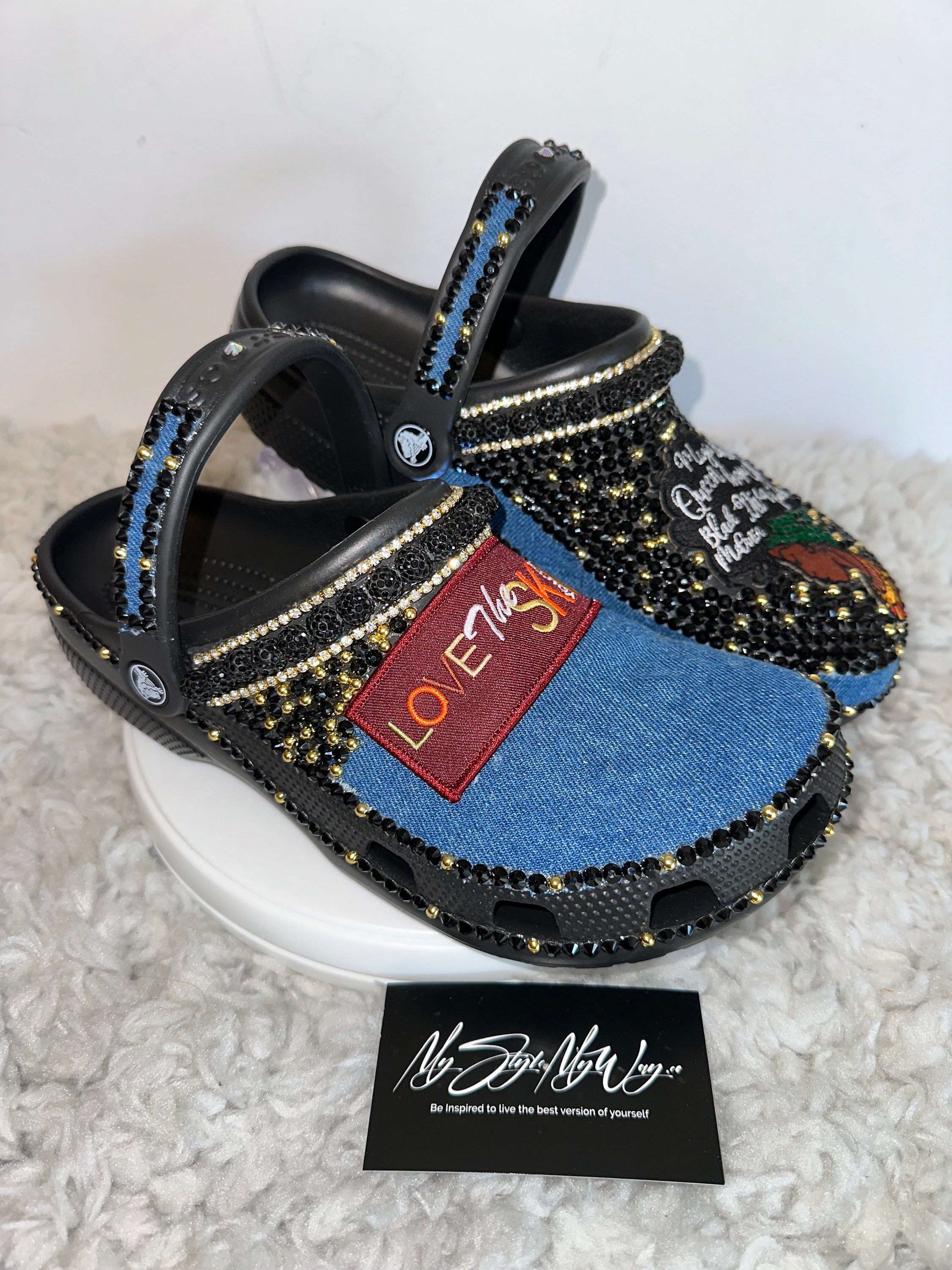 Custom Ribbon & Bling Crocs – Above All Accessories