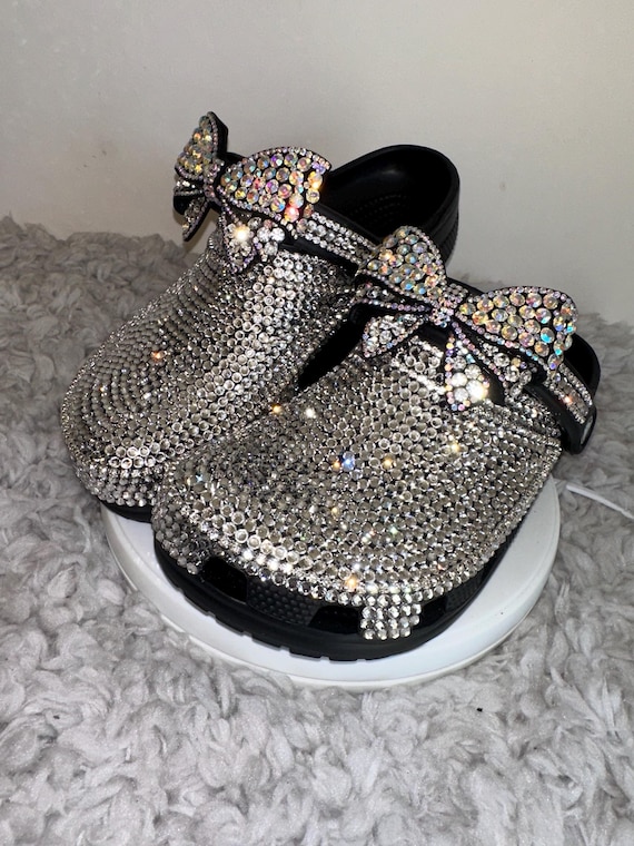 My Handmade Crystal Clear Custom Clogs for My Style | Birthday Gifts For her | Anniversary Gifts| Push Gifts | Custom Bling Shoes