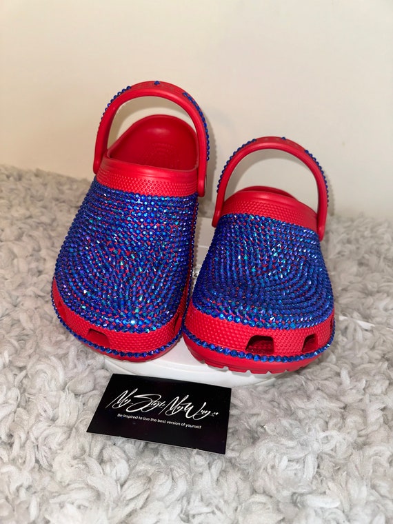 My Handmade Red Custom Clogs for My Style | Birthday Gifts For him | Anniversary Gifts | Custom Denim Shoes