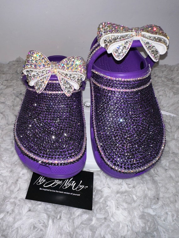 My Handmade Rhinestone Custom Clogs for My Style | Birthday Gifts For her | Anniversary Gifts| Push Gifts | Custom Bling Shoes