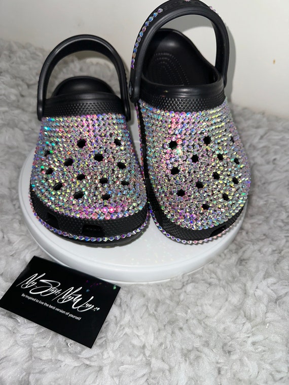 My Handmade Rhinestone Custom Clogs for My Style | Birthday Gifts For her | Anniversary Gifts| Push Gifts | Custom Bling Shoes