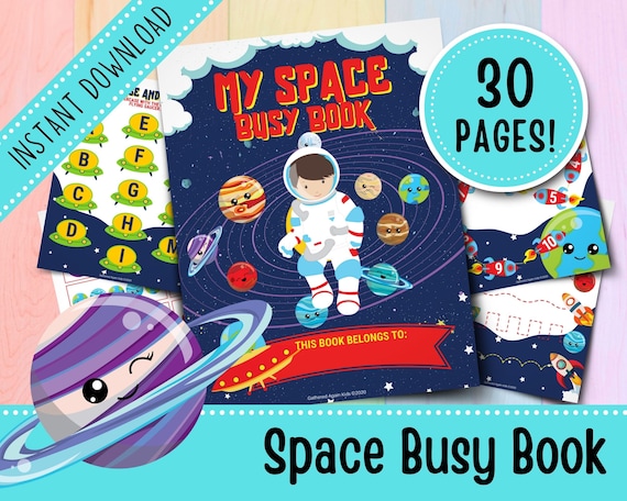 Space Busy Book for Toddlers  Kids Busy Book  Busy Binder