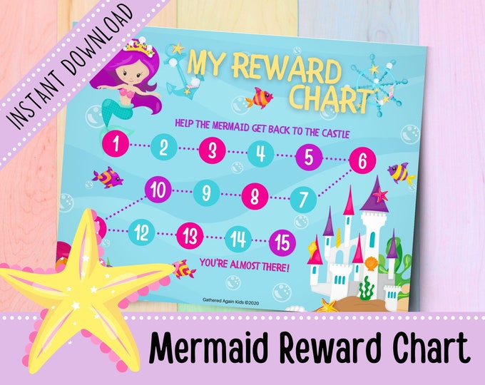 Kids Reward Chart - Behavior Chart for Kids - Under the Sea Chart ...