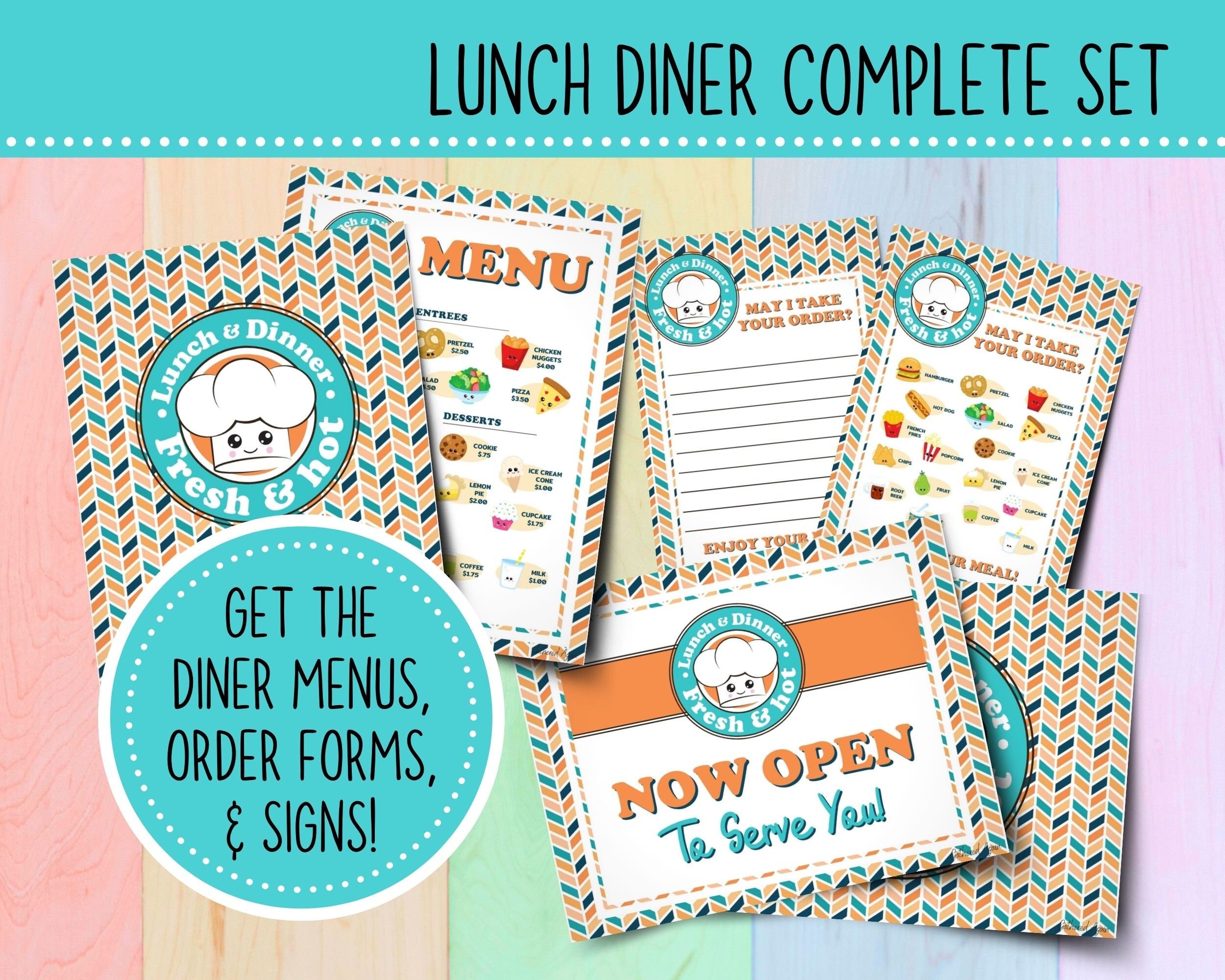 Lunch Diner Food | Play Restaurant | Fast Food | Activities for ...