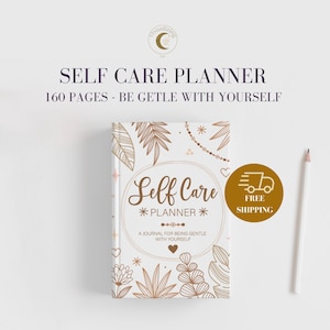 Cute Self care journal ebook | Hardcover planner US Letter| Personal journal  Aesthetic gifs | self love planner | self love journal club