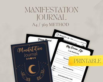 Project 369 manifestation journal printable|Manifestation Planner for ipad|Manifestation journal| Manifestation check| Life manifestation |