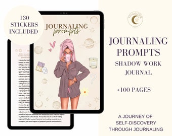 Mental health digital journal, self love workbook, shadow work prompts for beginners, good notes ipad, self-care, anxiety, spirituality, wellness