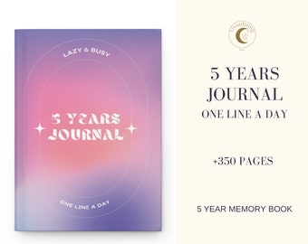 Custom 5 year journal one line a day hardcover, one line a day a five year memory book, 5 year diary five year journal 5 year memory journal