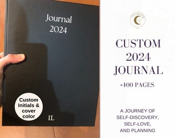 2025 personalized planner Customized daily/monthly journal-agenda. hard cover. Best gift for her, christmas gift idea, Manifestation planner