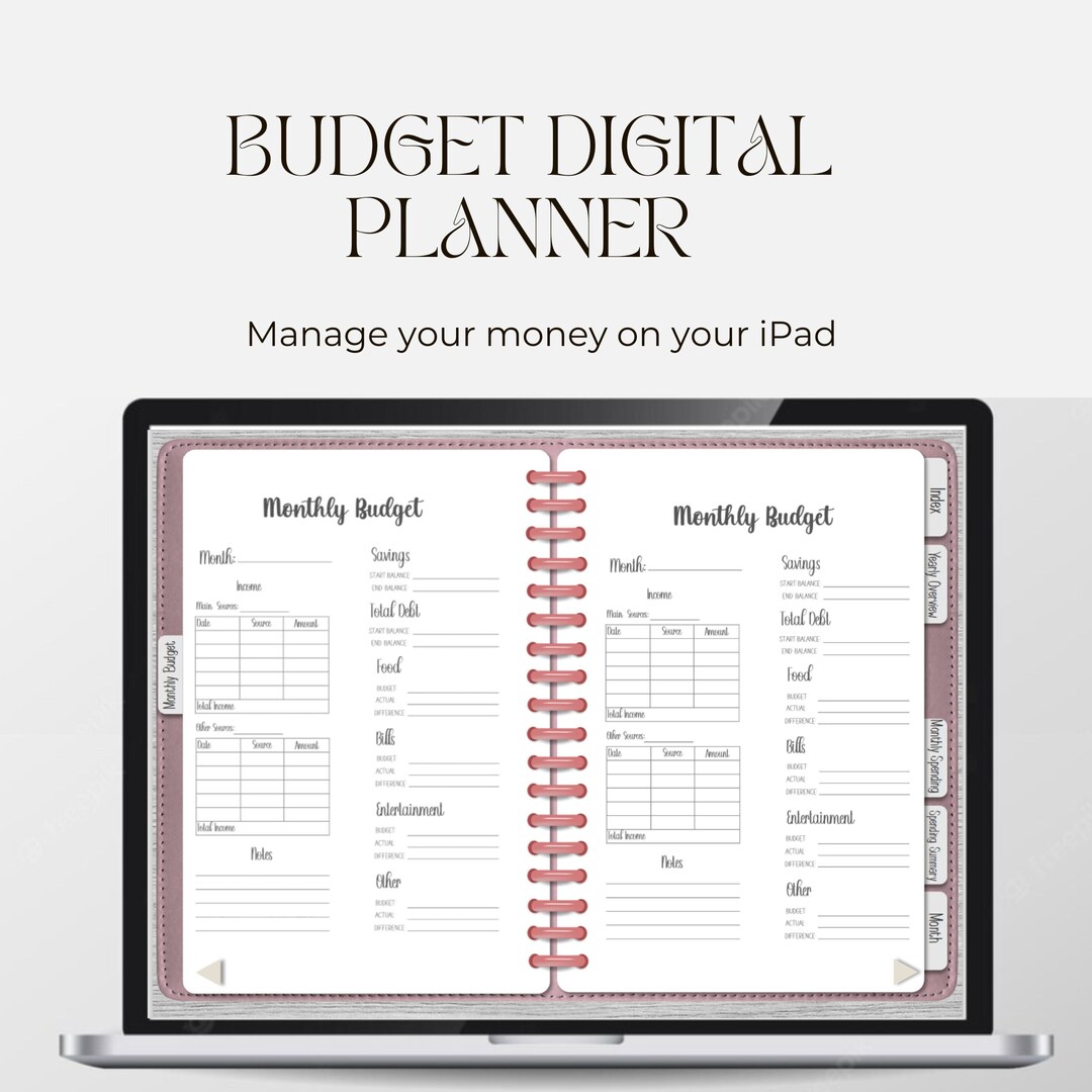 Digital Budget Planner for Ipad 2023 Digital Budgeting Etsy