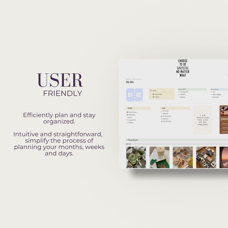 Notion Life Template Personal Work Planner 2025|dashboard, All in One ...