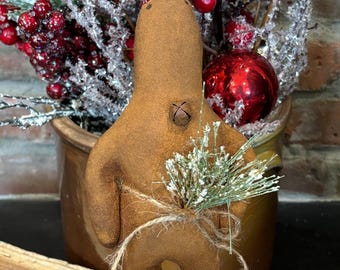 Primitive Gingerbread Man: Grungy Handmade Christmas Decor