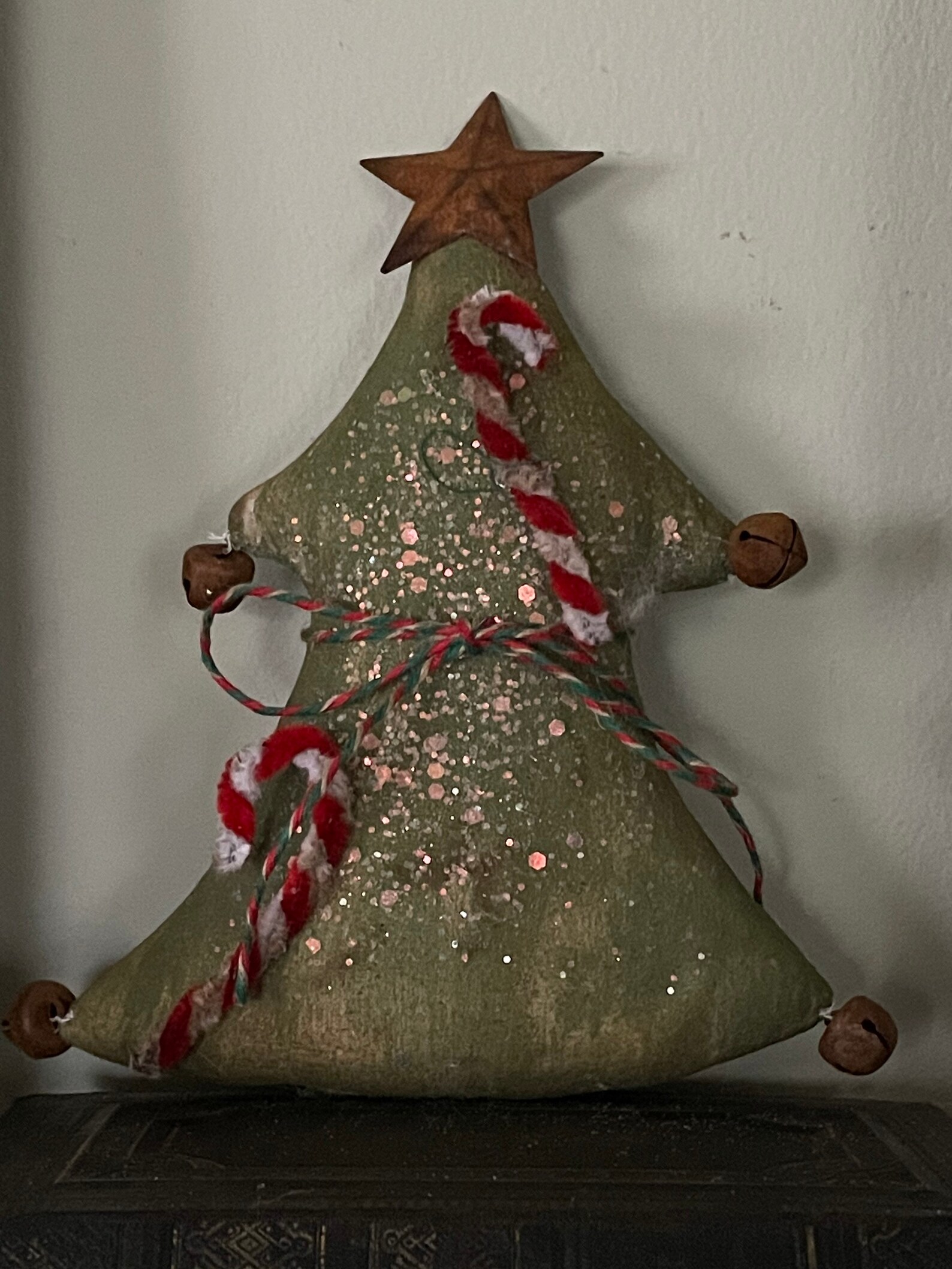 Primitive Christmas Tree Ornies Bowl Fillers set of 2 Etsy