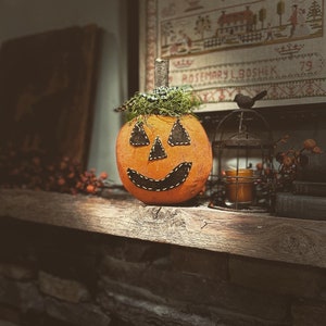 Primitive Rustic Pumpkins - Primitive Fall decor - Primitive Halloween Decor - Rustic Farmhouse - Farmhouse Pumpkins