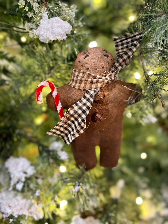 BALONAR 10Inch Large Size Christmas Plush Gingerbread Man Boy Girl Figures With Chef Hat Bowknot Christmas Ornament Hom Decorations Doll