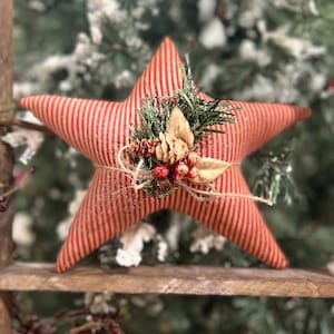 Primitive Christmas Star Ornie - Christmas decor - Holiday